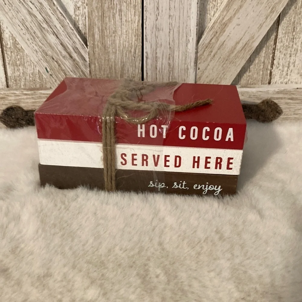Copy—Target BP 2022 Hot Cocoa Stacked Books Decor